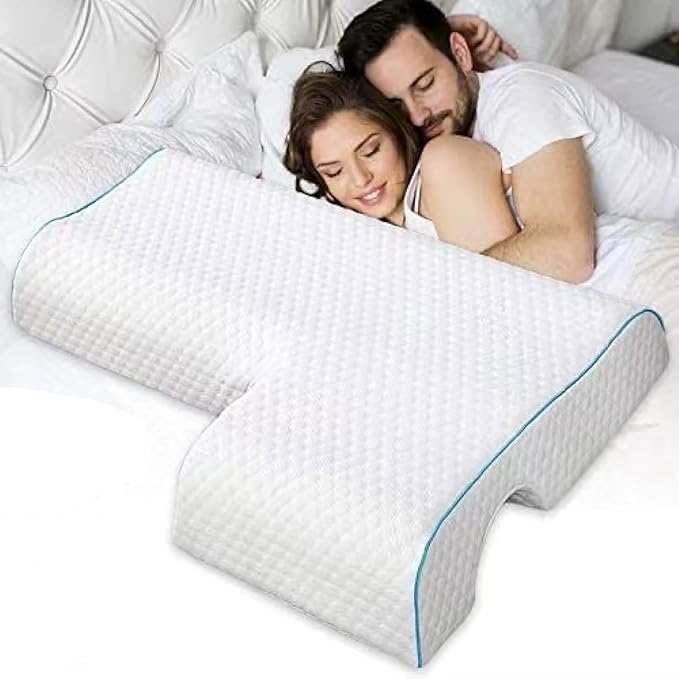 Almohada Ergonómica para Parejas con Espuma Viscoelástica – Brazo Derecho