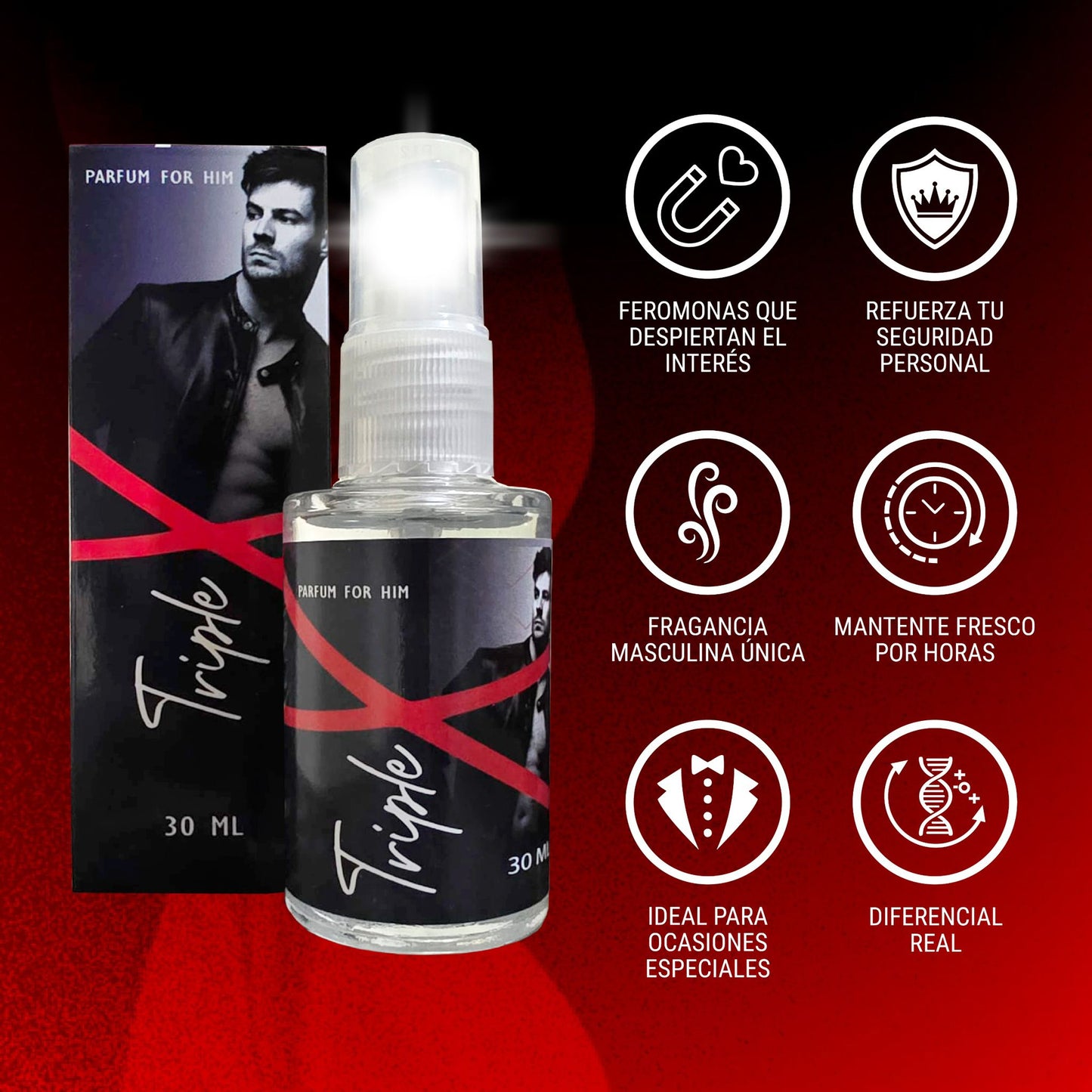 TripleX - Perfume Feromonas para Hombres