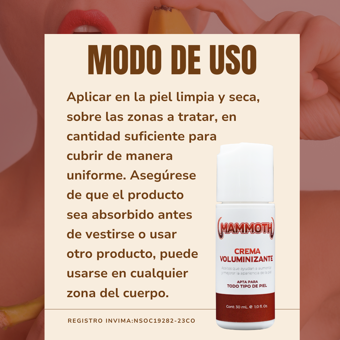 Mammoth: Crema Voluminizante