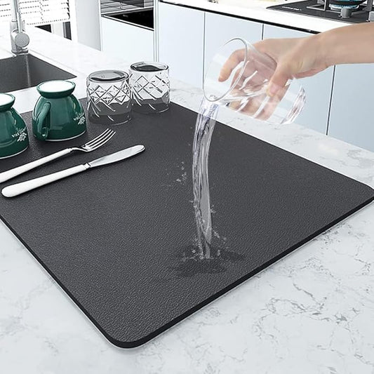 Alfombra Super Absorbente para Platos: ¡Mantén tu cocina seca y limpia!