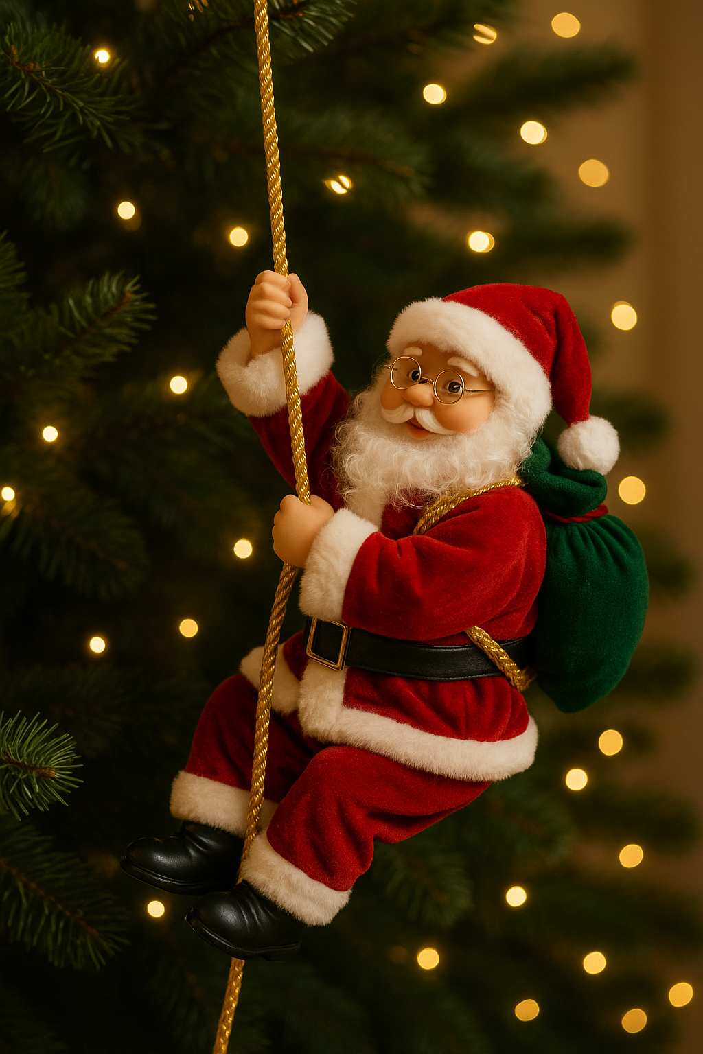 Santa Claus Escalador con Música