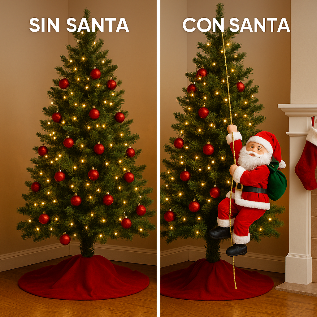 Santa Claus Escalador con Música