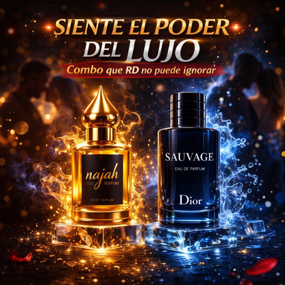 Combo 2 x 1 NAJAH Arabe Feromonas + SAUVAGE Dior