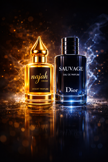 Combo 2 x 1 NAJAH Arabe Feromonas + SAUVAGE Dior