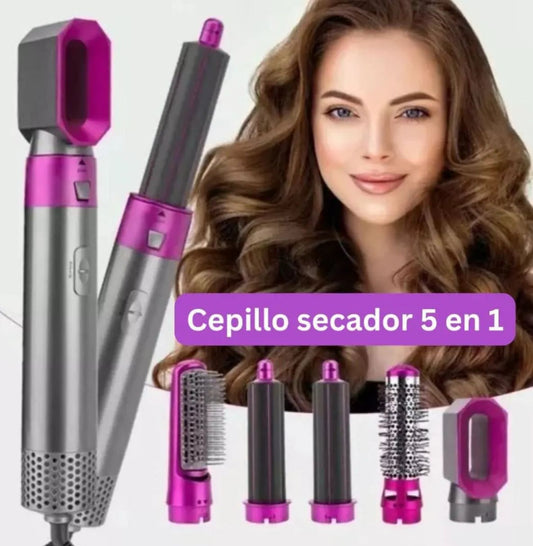 Cepillo 5 en 1: Seca, Alisa, Ondula y Da Volumen (Copia)