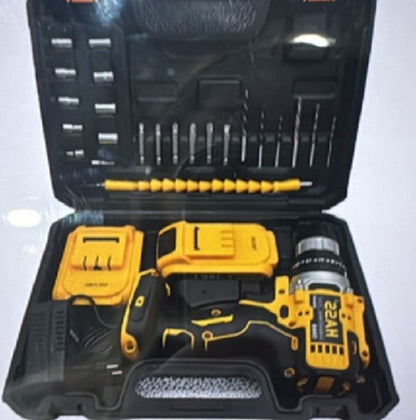 SET DE TALADRO 2 BATERIAS 21 V 26 PZ AMARILLO HASS/ AM