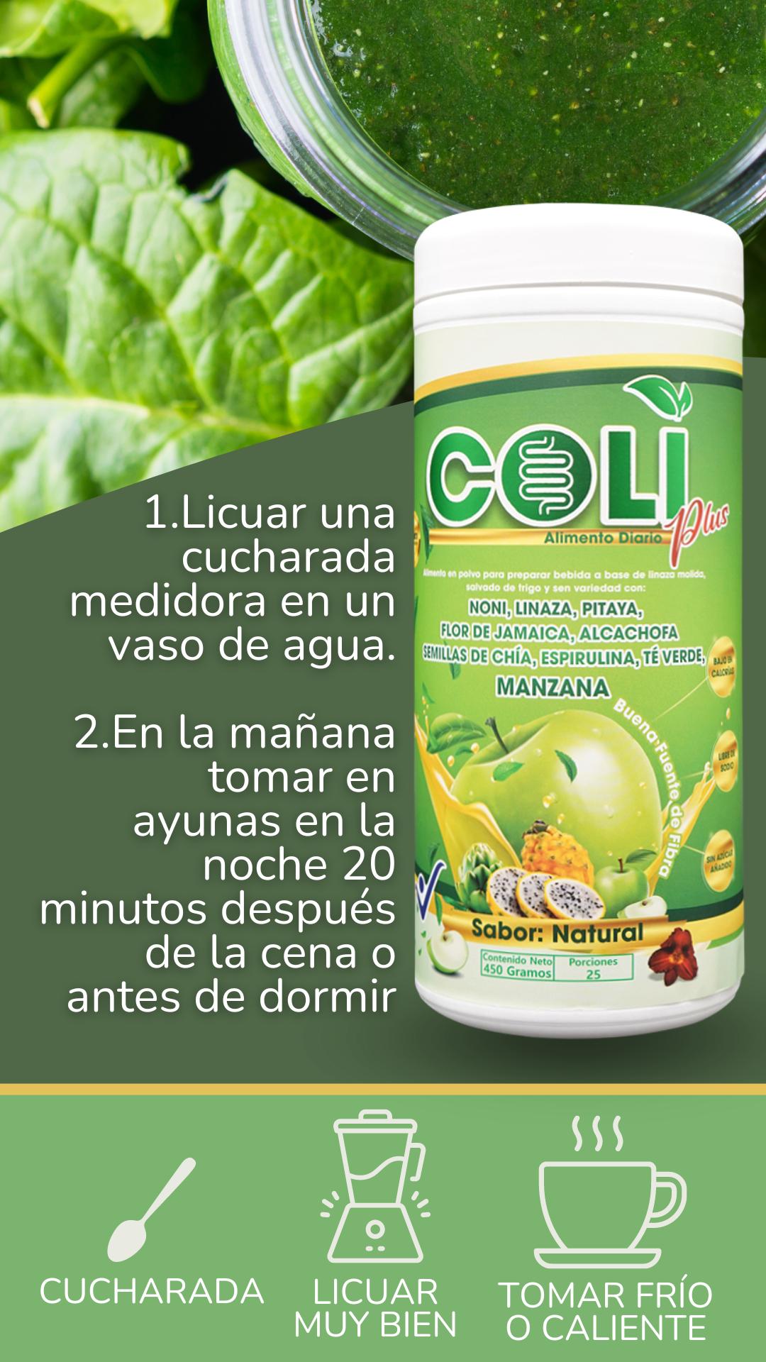 ColiPlus: Fibra para el Colon [450 gr]