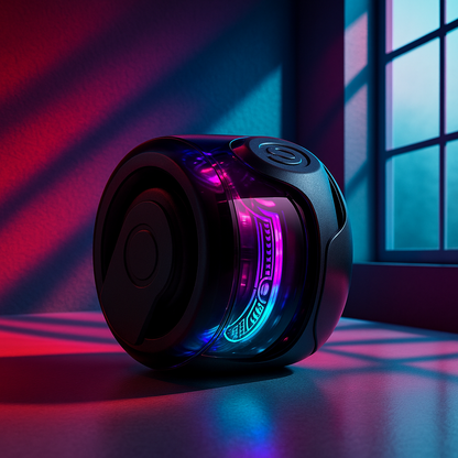 Bocina Magnética con Luces LED – Recargable y Bluetooth